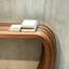 Console moderne en bois massif brun noyer