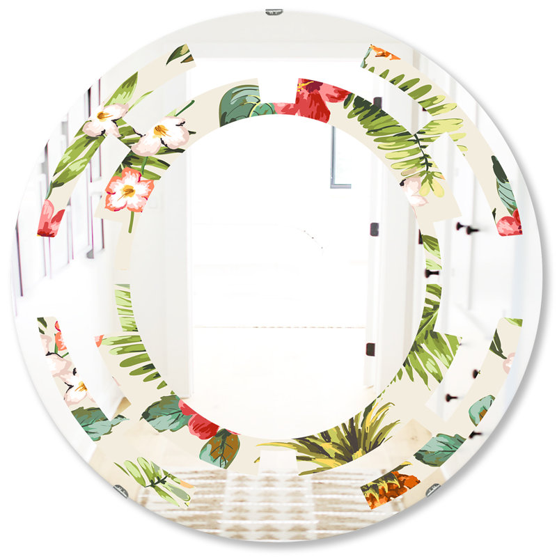 Miroir mural Space Pineapple Summer Bliss IV, H 31,5 po x l po