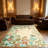 1PC Vintage Muted Floral Botanical Border Print area rugs for Living Room, Soft, All seasons, Easy-maintain, Washable Indoor mat, Farmhouse suitable for Dining Table, Kitchen, Bedroom, Entryway, Patio, Home Office, Foyer, Home Decor, Outdoor Decor.-1968590762