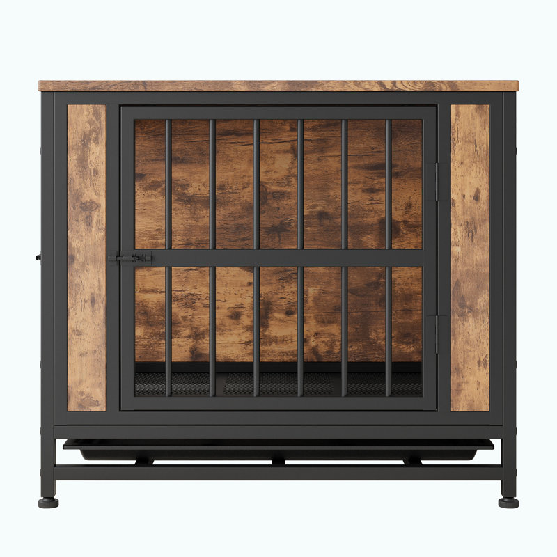 Cage pour petit chien noir noir avec assemblage facile, H 24,35 po x l 28,03 po x P 20,13 po