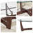 48" Oval Glass Top Coffee Table with Solid Wood Frame in Cherry Finish for Living Room, Office or Apartment-2034342900