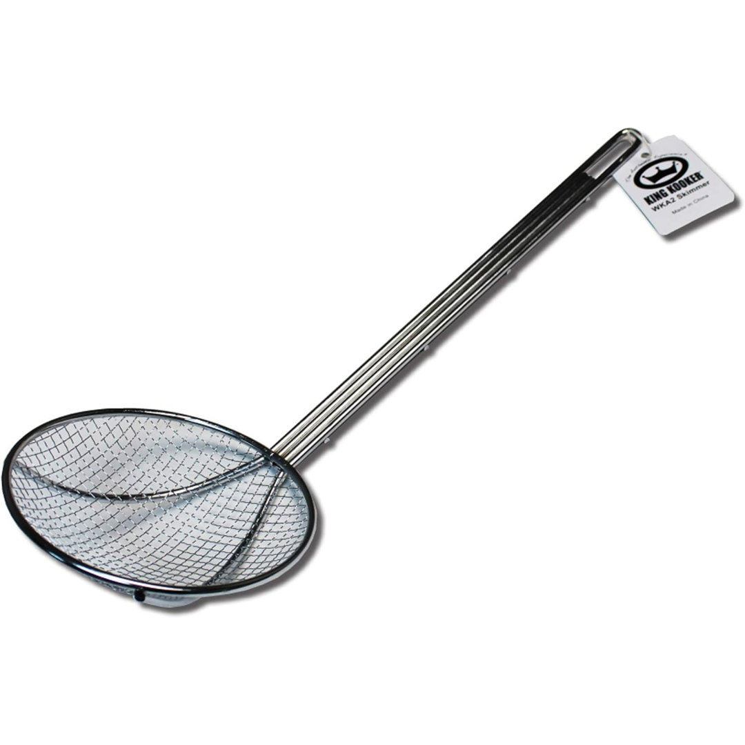 King Kooker 20" Heavy-Duty Chrome-Plated Wire Mesh Skimmer King Kooker