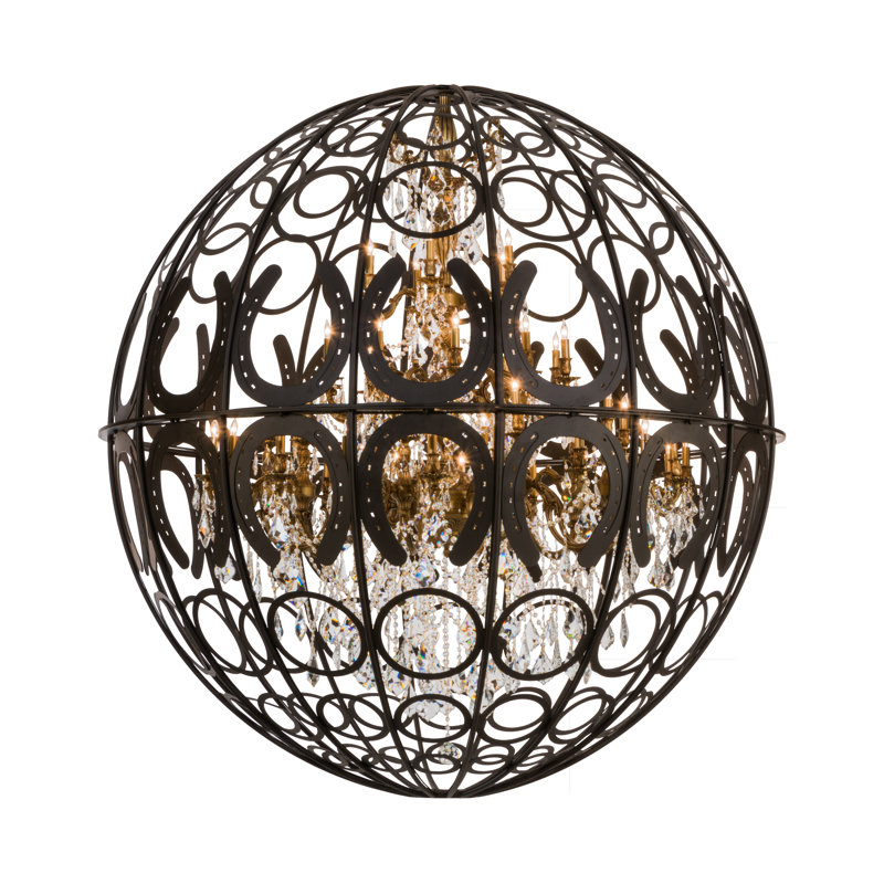 Crystal 42 - Light Dimmable Globe Chandelier