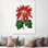 «Poinsettia Pulcherrima Leaf Illustration», reproduction d'art sur toile tendue