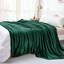Reversible Faux Fur Mink Fleece Blanket Throw - Ultra Soft Plush Luxury Sofa & Bed Throw, Warm Light-299321578-301204284