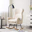 Chaise berçante moderne avec dossier haut