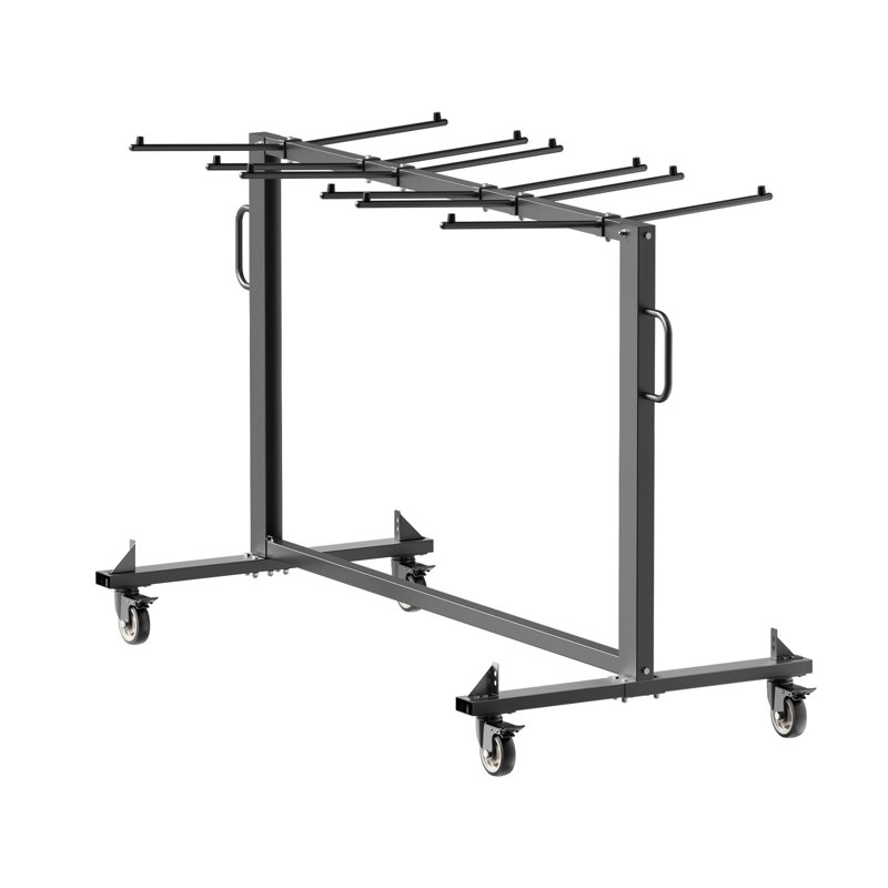 Chariot à chaises pliant robuste avec roulettes - Chariot de rangement d'une capacité de 400 lb pour les événements, les écoles et les salles de banquet