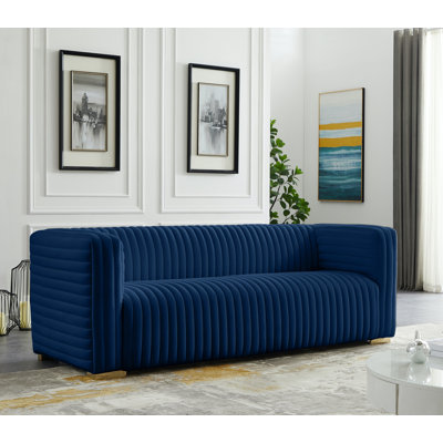 Fareid 88'' Velvet Sofa