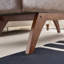 Banc rembourré en similicuir avec 4 pieds-604296615