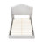 Evonna Upholstered Wingback Bed
