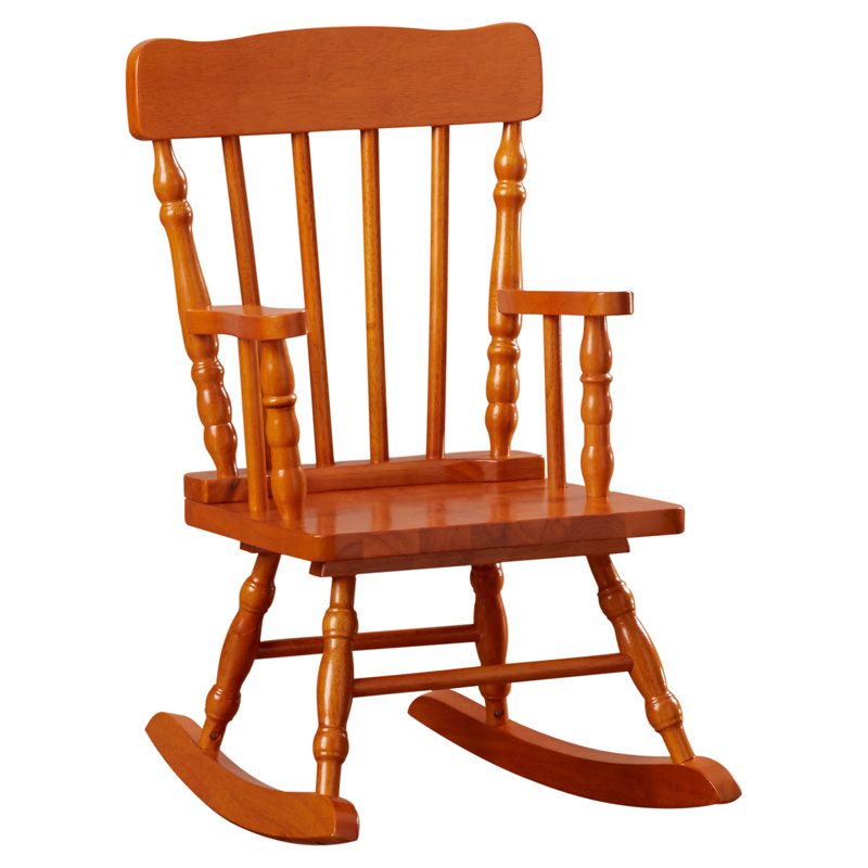 Kowalsky Kids 10'' Wood Rocking Chair, Honey