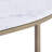 Luciana White Marble Top Console Table