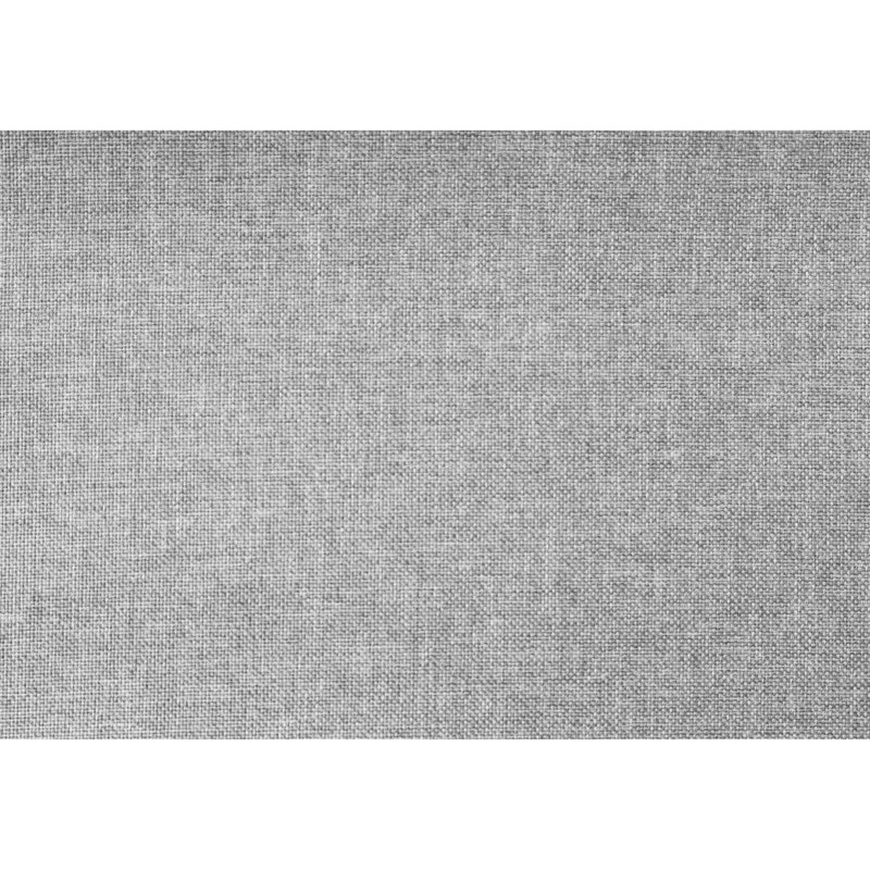 Grand lit tapissier gris pour un environnement de chambre à coucher serein avec cadre et rembourrage en mousse confortable