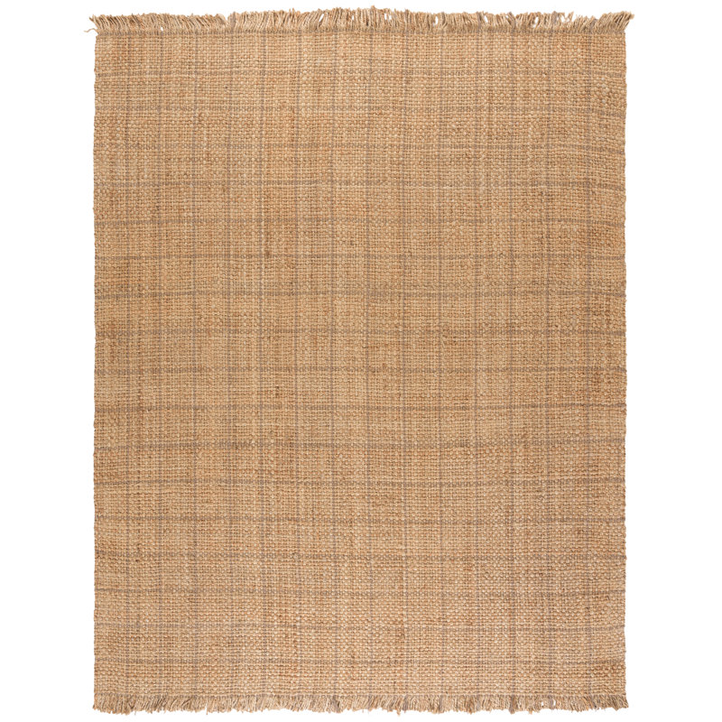 Natural Fiber 602 Hand Woven Jute Geometric Rug, Rectangle 8' x 10'