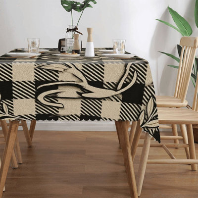 Tapis d'extérieur noir 60 po x 120 po avec bordures ondulées Black Buffalo