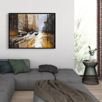 «Abstract City Street», reproduction d'art sur toile