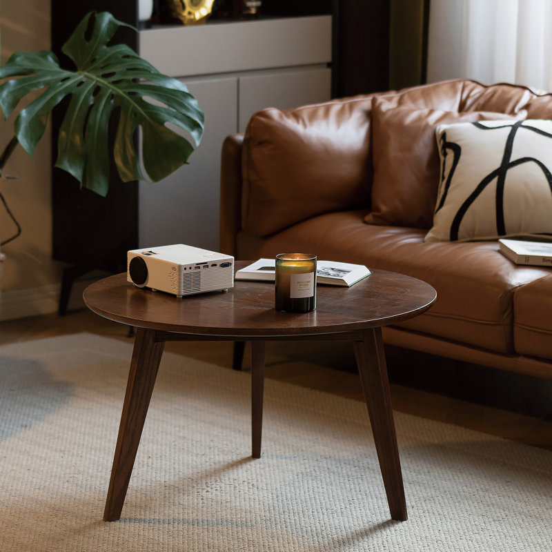 Centre Table Low Table 100% Solid Oak Wood Top  Width 60 X Depth60 X Height 35 Cm