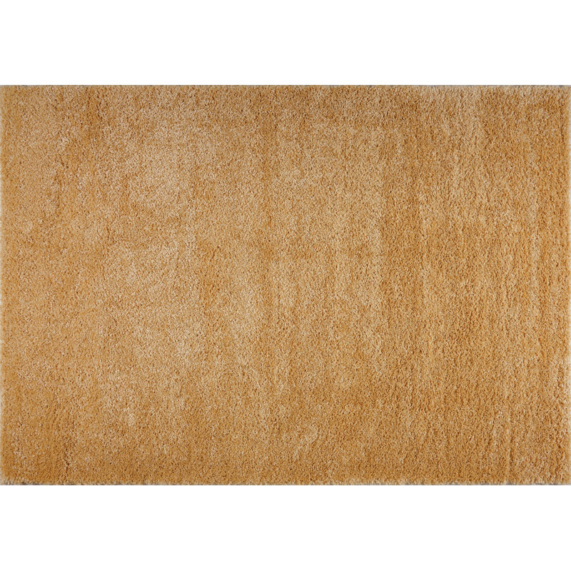 Tapis jaune Caigan, Rectangle 6 pi 5 po x 9 pi 5 po