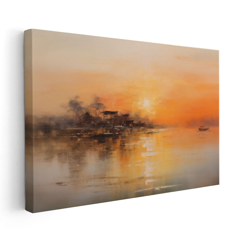 Antique Lake Journey, 32" H x 48" W
