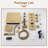 Rainfall Symphony 12" Flush Mount Rainfall Temperature Display Thermostatic Shower System with 64 Color LED and Music-92580043