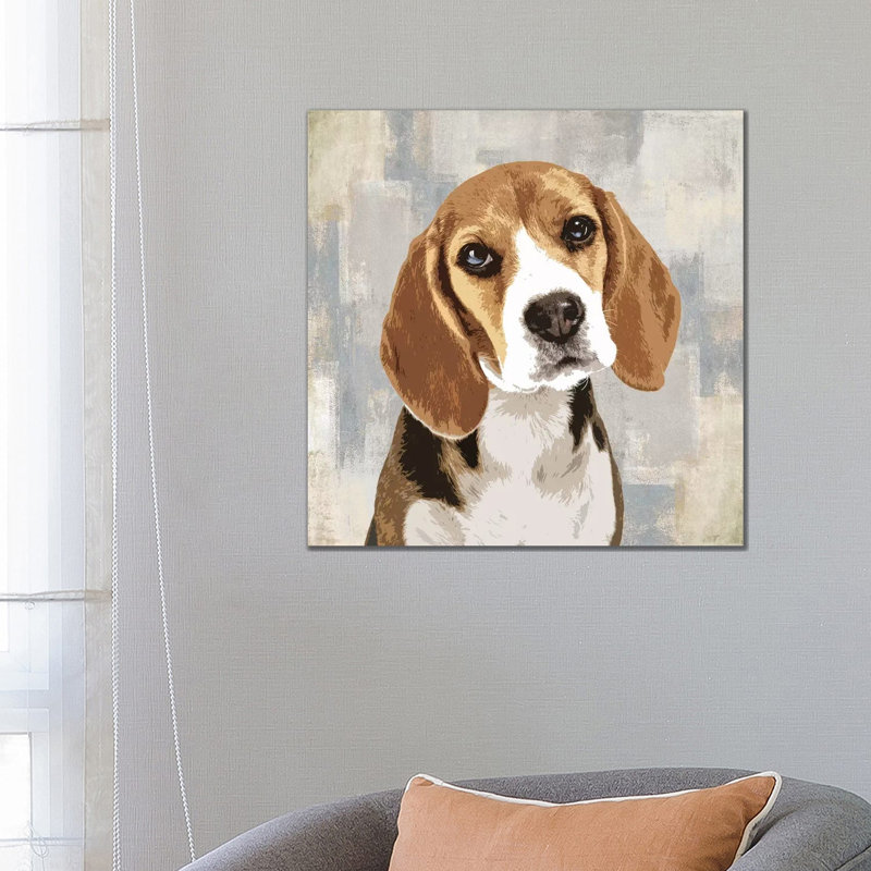 Beagle by Keri Rodgers - Wrapped Canvas Print, 66.04 cm H x 66.04 cm W x 1.91 cm D