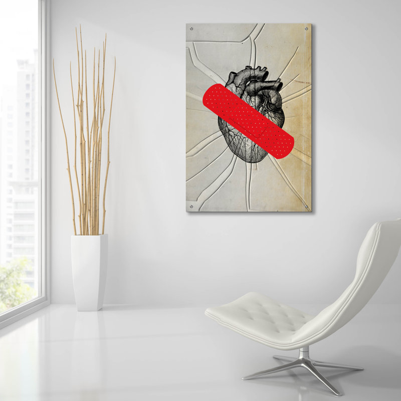 «First Aid» par Elo Marc, H 36 po x l 24 po x P 0,2 po