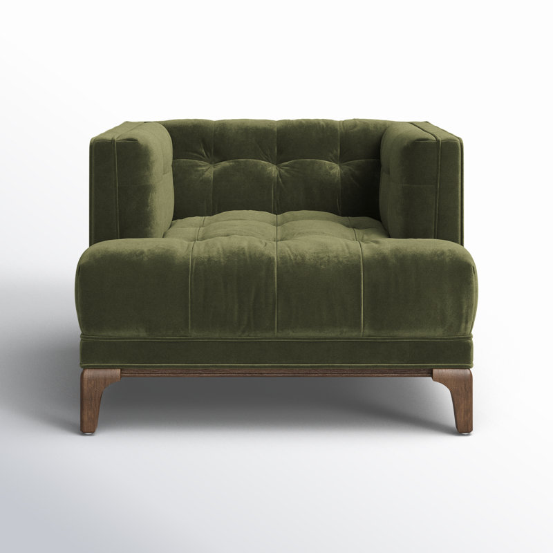 Dylan Armchair, Sapphire Olive Polyester Blend