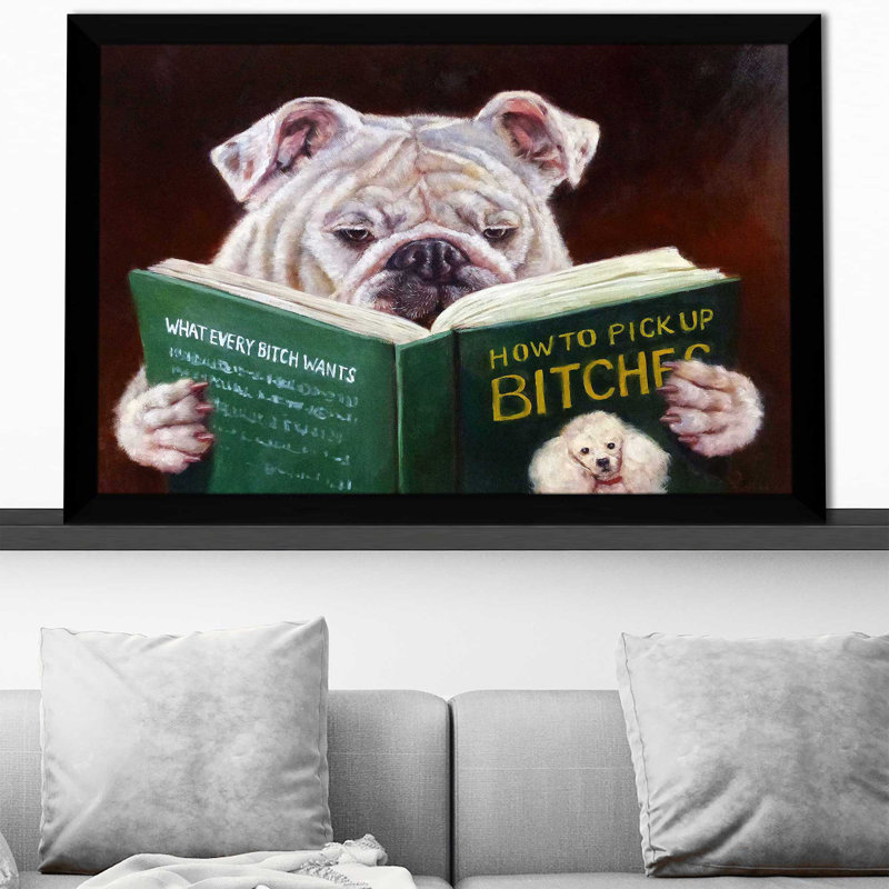 " Casanova " by Lucia Heffernan, Black Framed, 21.5" H x 27.5" W x 0.75" D