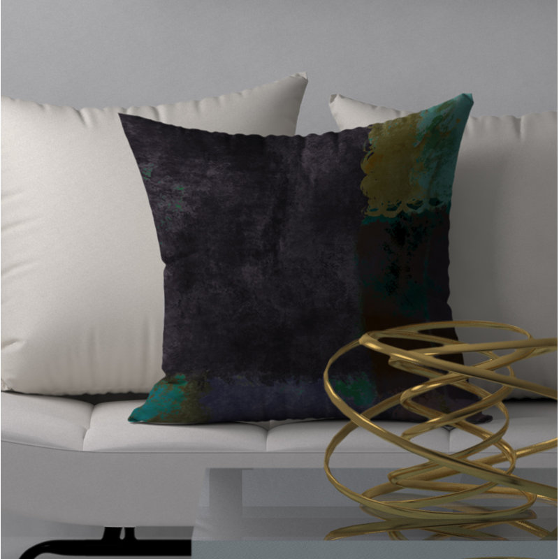  Housse et insert d'oreiller carré quantité prune, 18" x 18"
