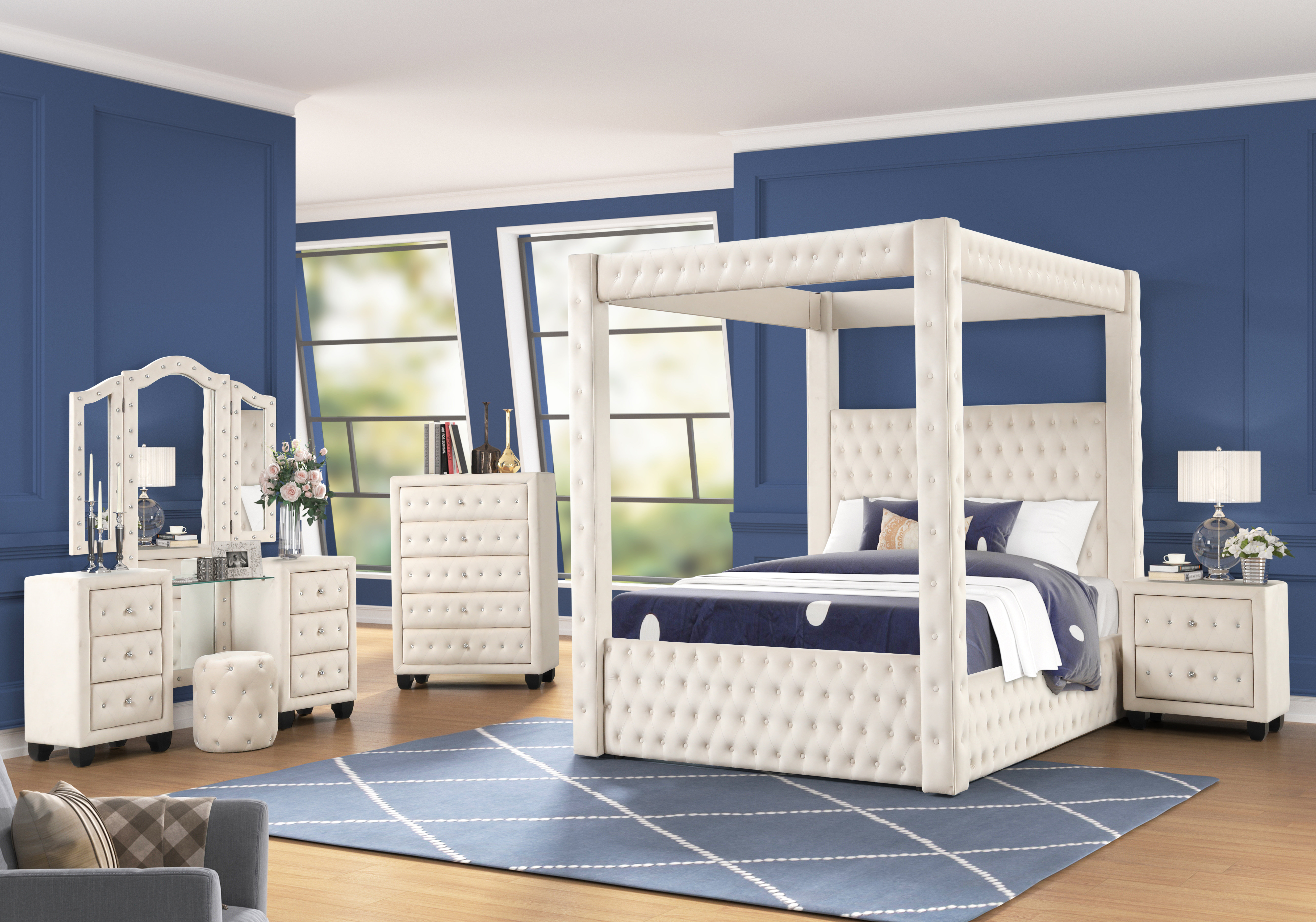 The WADE 4 PC BEDROOM SET available at Complete Suite Furniture