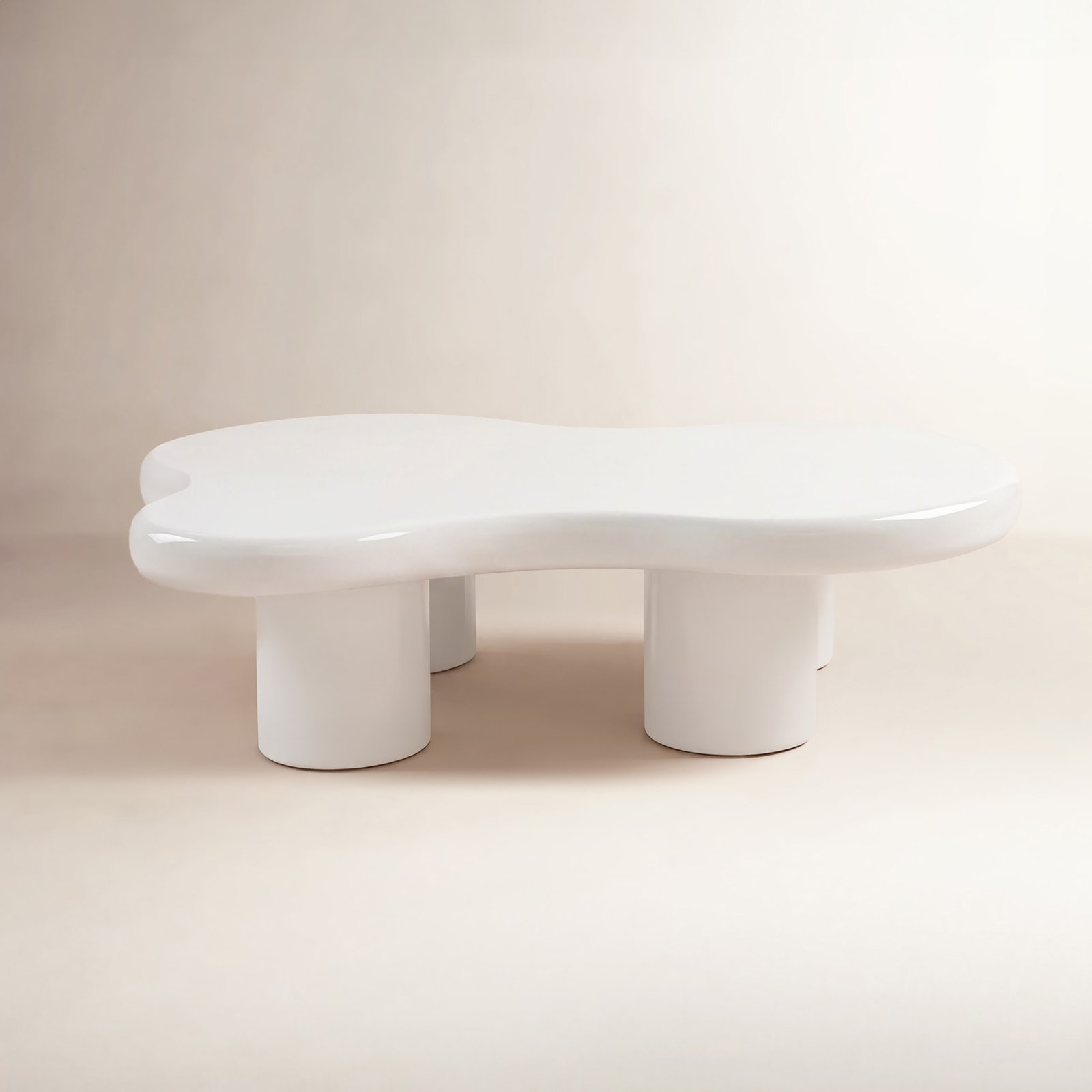 Allrich 48" Coffee Table, White
