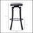 Bar Stools Set of 2, Vintage Barstools with Footrest and Microfiber Cloth,  29 Inch Bar Height Stool-2012038475
