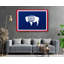 «Wyoming State Flag», impression sur toile tendue-139713759