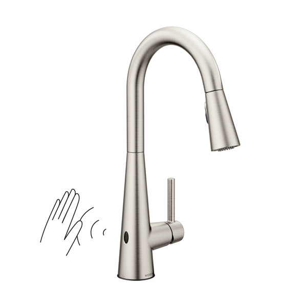 Moen Sleek MotionSense Wave Single Handle Pulldown Kitchen Faucet with