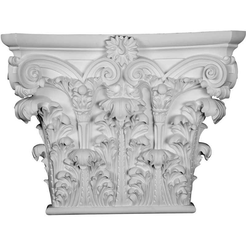 Corinthian Capital (convient aux pilastres de l 19 1/2 po x P 2 1/2 po) (paquet de 2)