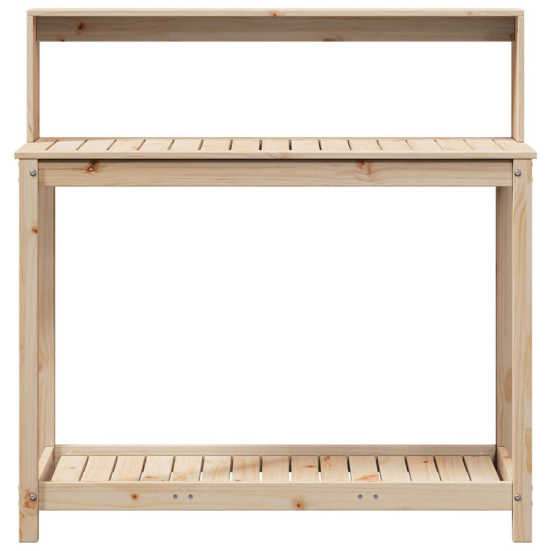 Buckhead Wood Potting Bench, Light brown