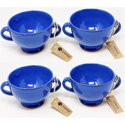 Selena - Soup Bowl - Blue - Set Of 4