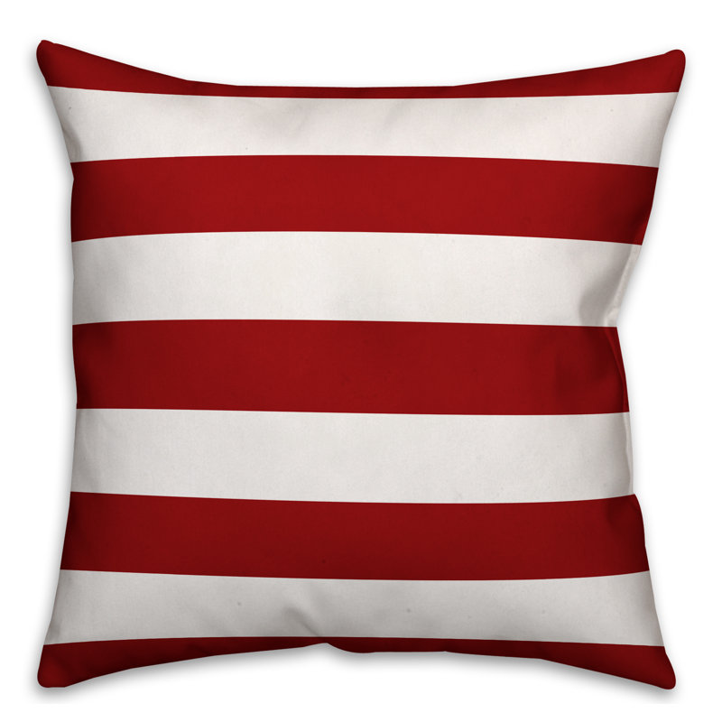 Striped Reversible Throw Pillow, Indoor