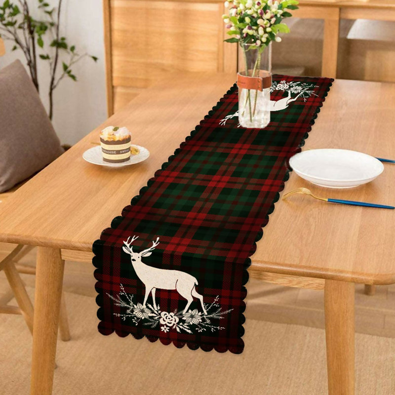 Chemin de table de Noël et des Fêtes - coloré et festif, idéal pour la décoration des Fêtes