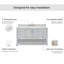 Ensemble de meuble-lavabo simple 61 po Alemanno-227282153-227282152-238165878
