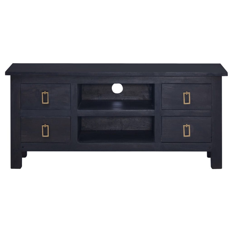 Delvon Solid Wood TV Stand, Coffee