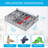 Under Bed Shoe Storage Organizer 2 Pack, Fits 32 Pairs, Large Underbed Shoe Box Storage Containers, Clear Foldable Shoes Organizer Under The Bed Sturdy Structure With Hard Bottom Support