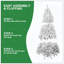 Arbre de Noël avec fil mémoire, arbre en PVC artificiel à charnière 1910 pointes, arbre de Noël de Noël facile à assembler pour la décoration intérieure (ornements non inclus)-1484321067