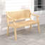 Diomiro Palm 2-Person Teak Outdoor Bench