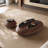 47.24" Artificial Walnut Veneer Coffee Table Set