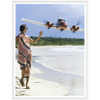Pakchanian Kourken " Model Walking On Beach " by Pakchanian Kourken
