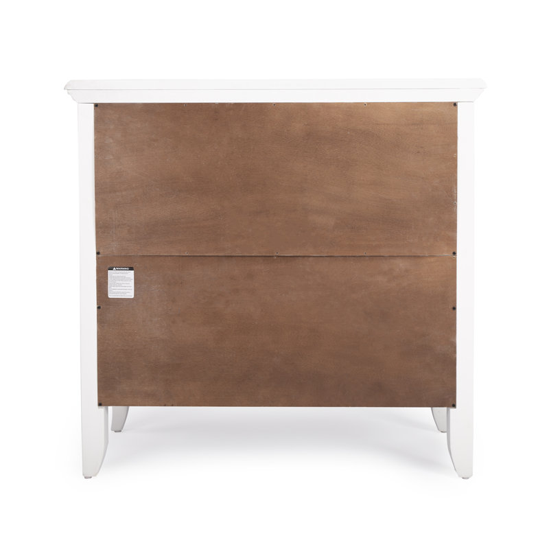 Newport 32"W 2 Shelf Bookcase, Glossy White