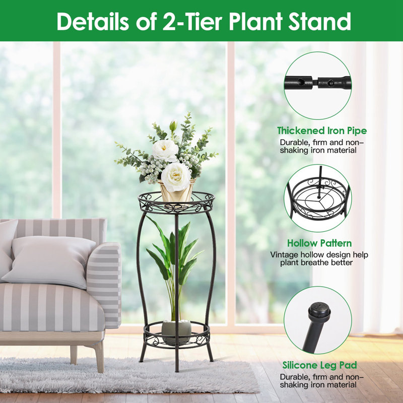 Support pour plante en fer Ettari