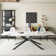78.74'' To 110.24'' Rectangular Extendable Dining Table With Sintered Stone Top For 8-10