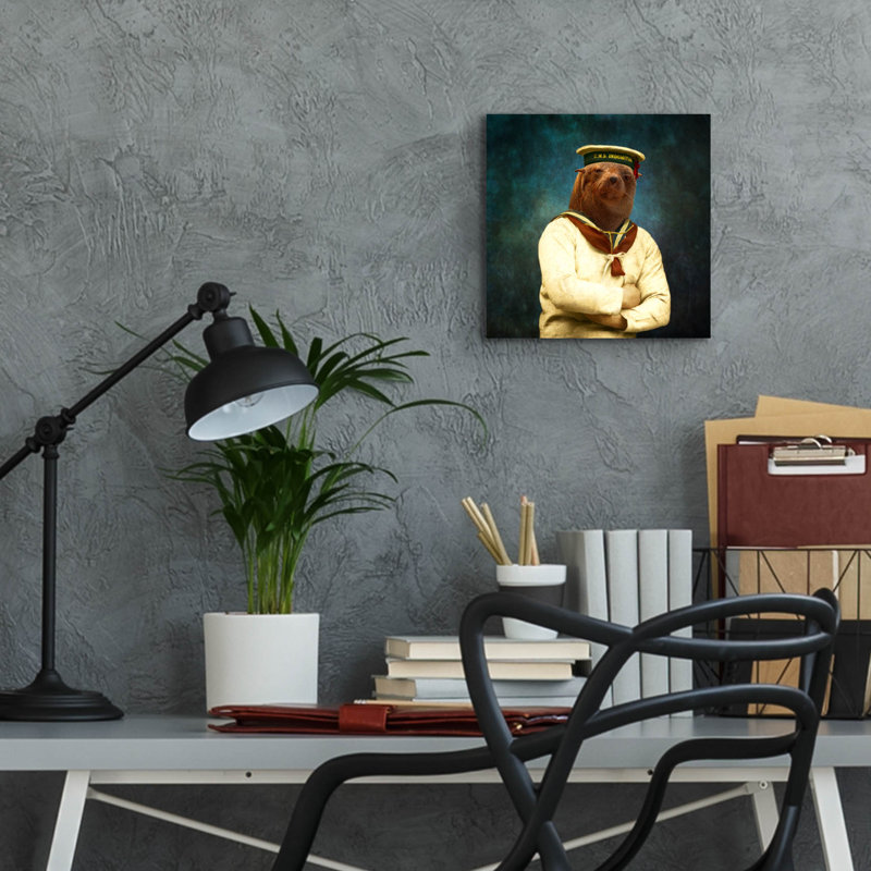 «The Bad Boy» par Martine Roch, H 12 po x l 12 po x P 0,13 po